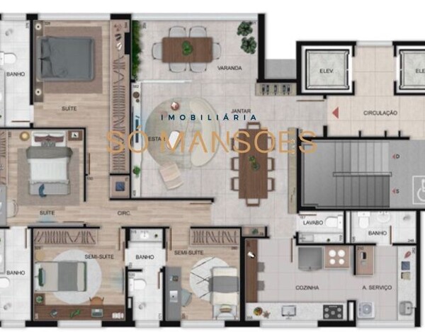 APARTAMENTO A VENDA NO SANTO ANTÔNIO: SOFISTICAÇÃO E CONFORTO