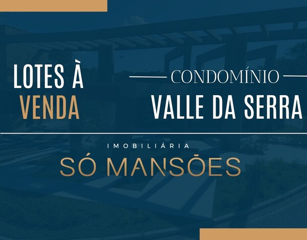 LOTE DE 1000m² À VENDA NO CONDOMÍNIO VALLE DA SERRA / BETIM